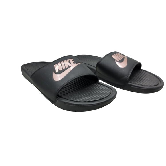 Nike Oiginals Womens Benassi Blush Color Slide On Sandals - Picture 1 of 6